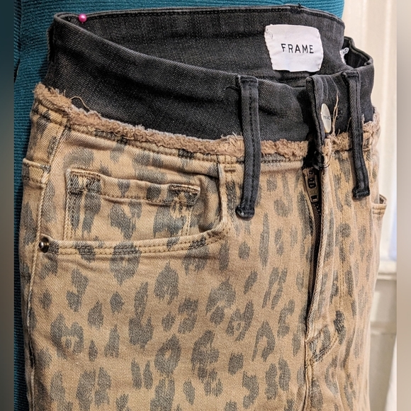 Frame Denim Leopard Le Crop Mini Boot, 24 - Picture 6 of 11